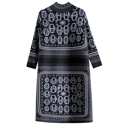Ethnic High Neck Midi Length Dresses