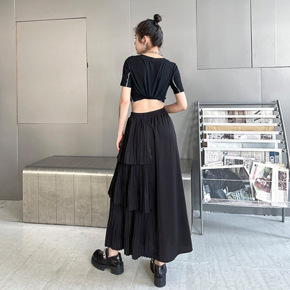Summer Black High Waist Women Skirts