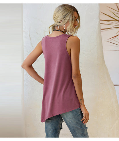 Sexy Sleeveless Irregular Tank Tops for Women