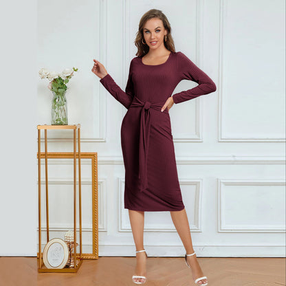 Sexy Long Sleeves Slim Dresses