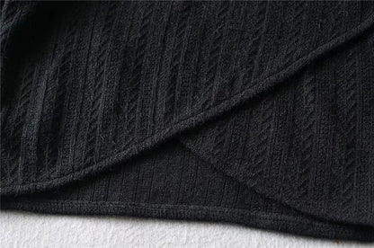 Sexy Designed Knitting Tops and High Waist Trumpet Pants