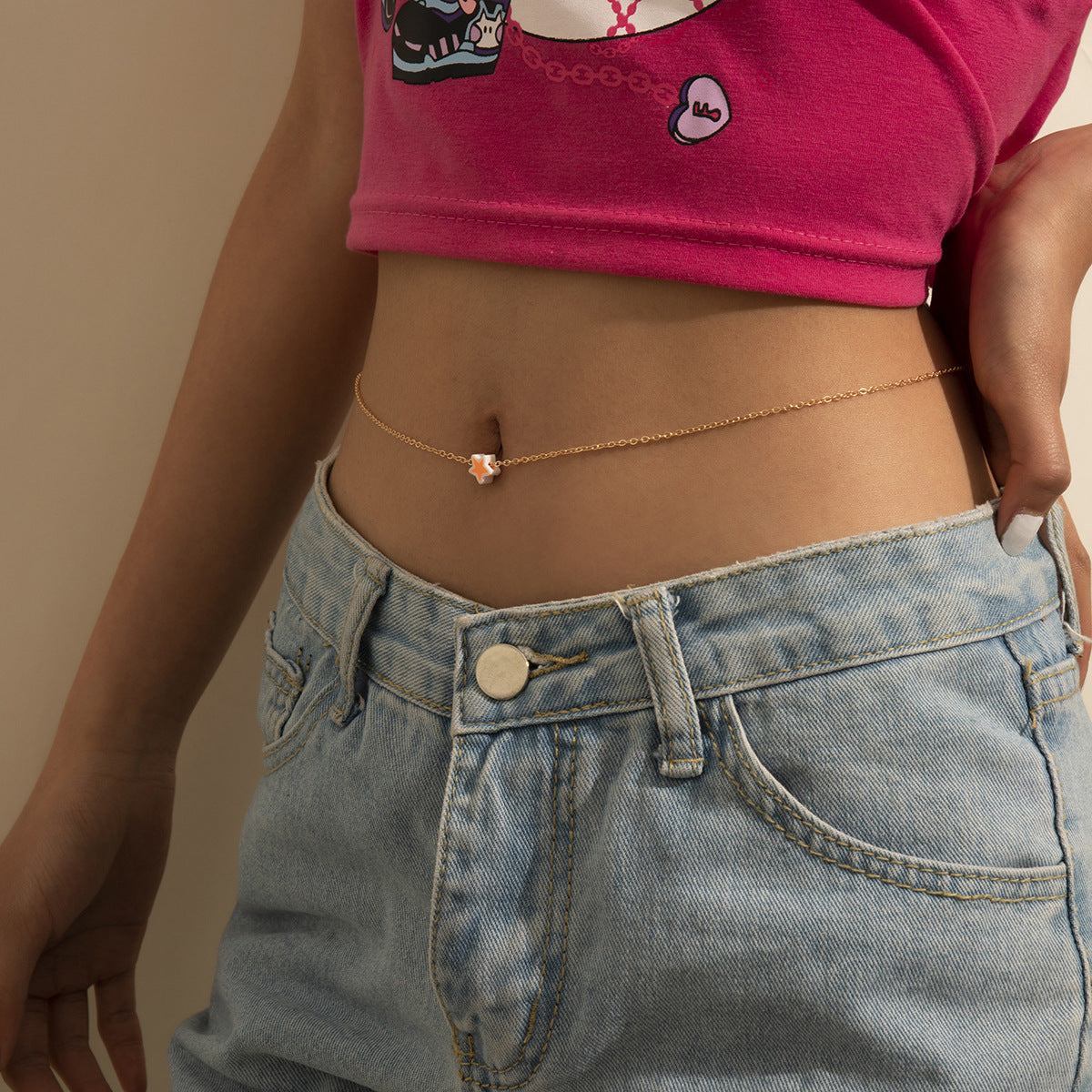 Summer Beach Star Design Metal Waist Chains