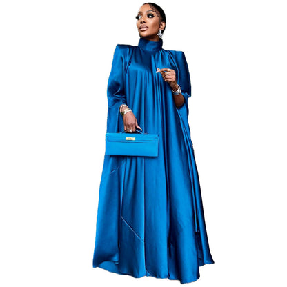 Women High Neck Long Romper Dresses