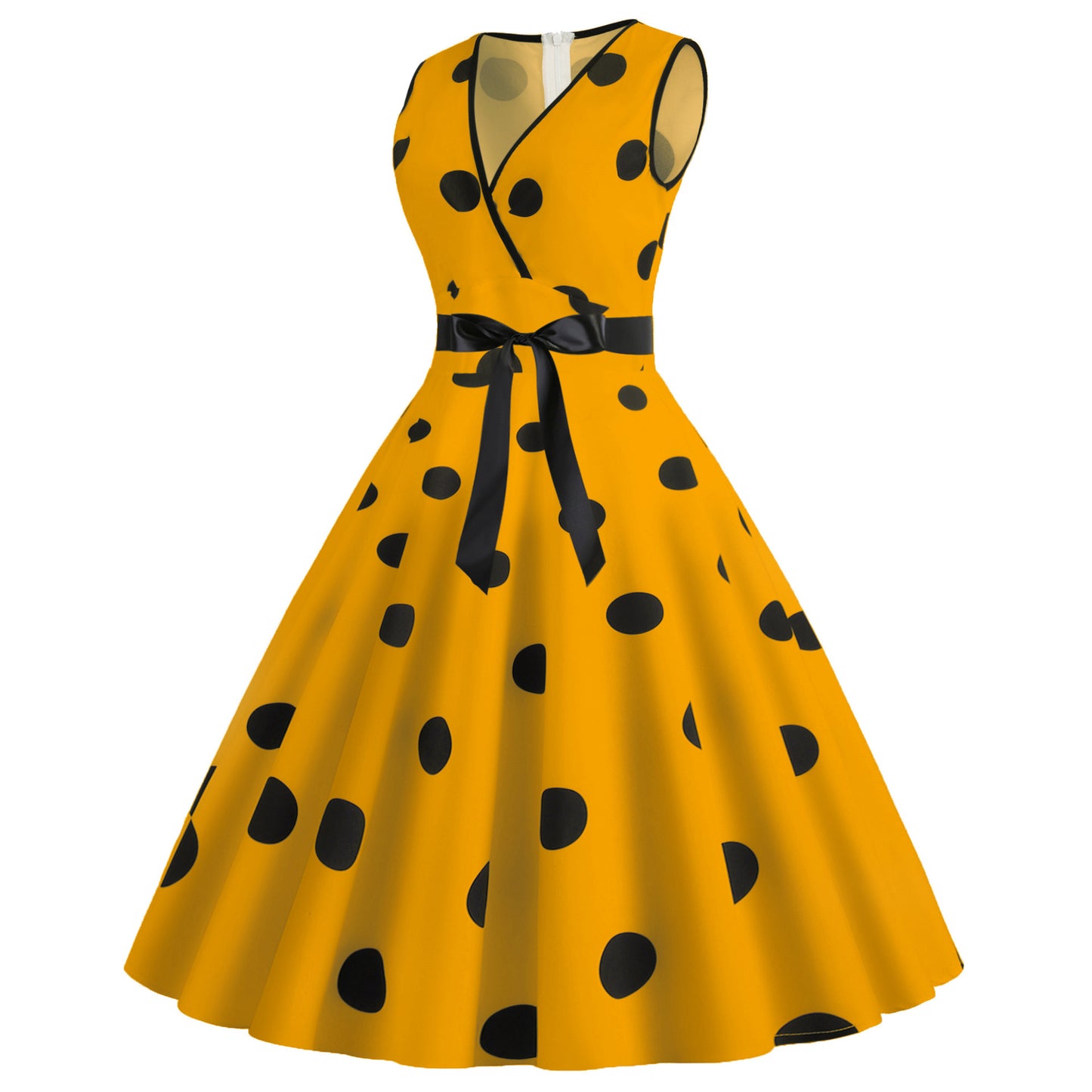 Summer Sleeveless Polka Dot Dresses