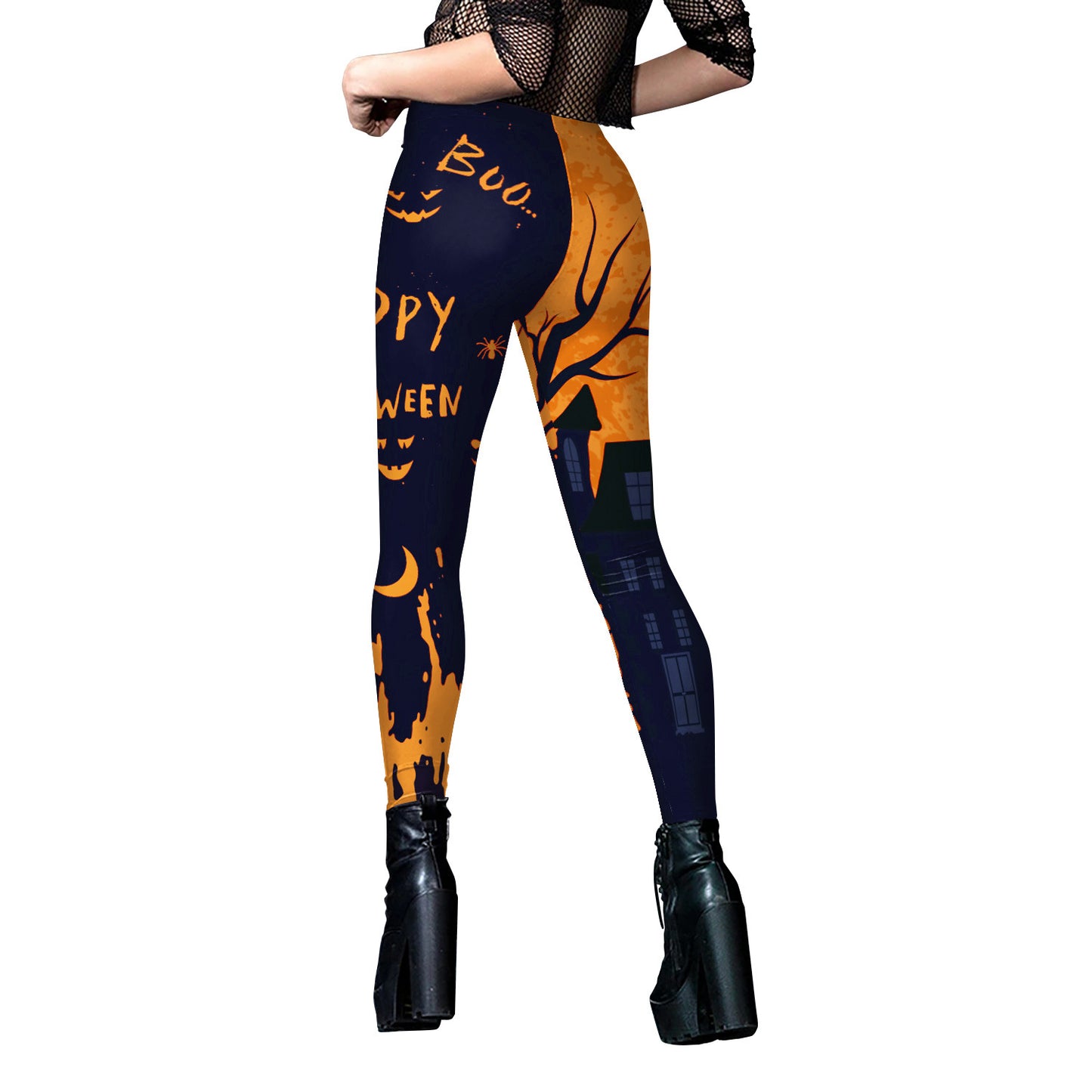 Halloween Print Leggings for Women