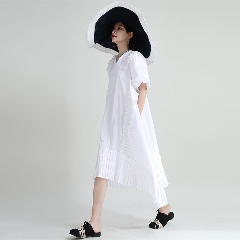 Elegant Irregular Girls Summer Long Dresses