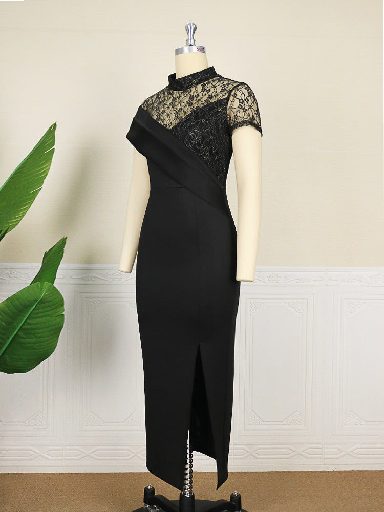 Vintage Lace Short Sleeves Party Dresses for Women