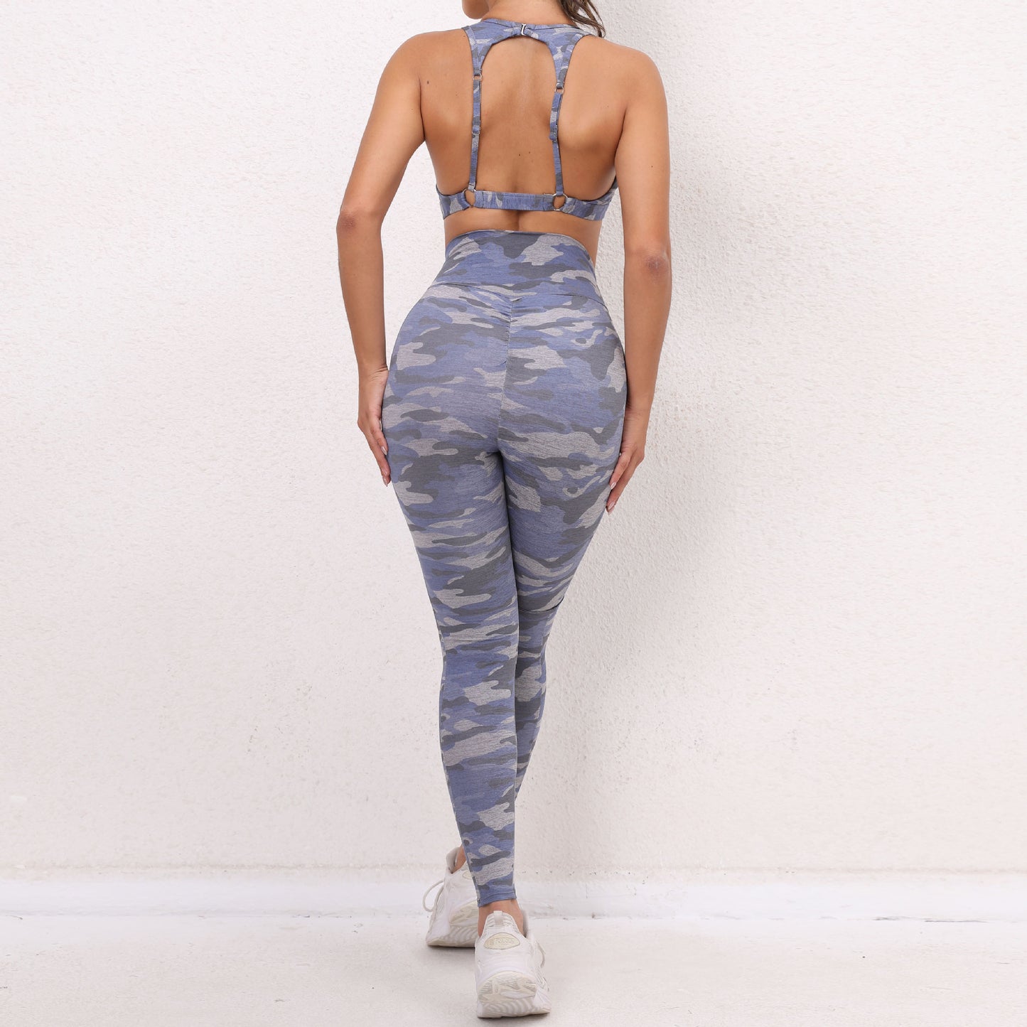 Sexy Crossed Backless Two Pieces Sport Suits