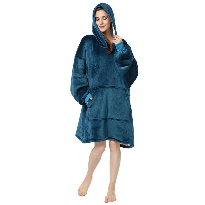 Plus Sizes Warm Hoodies Sleepwear for Couple
