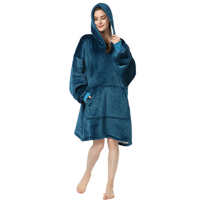 Plus Sizes Warm Hoodies Sleepwear for Couple