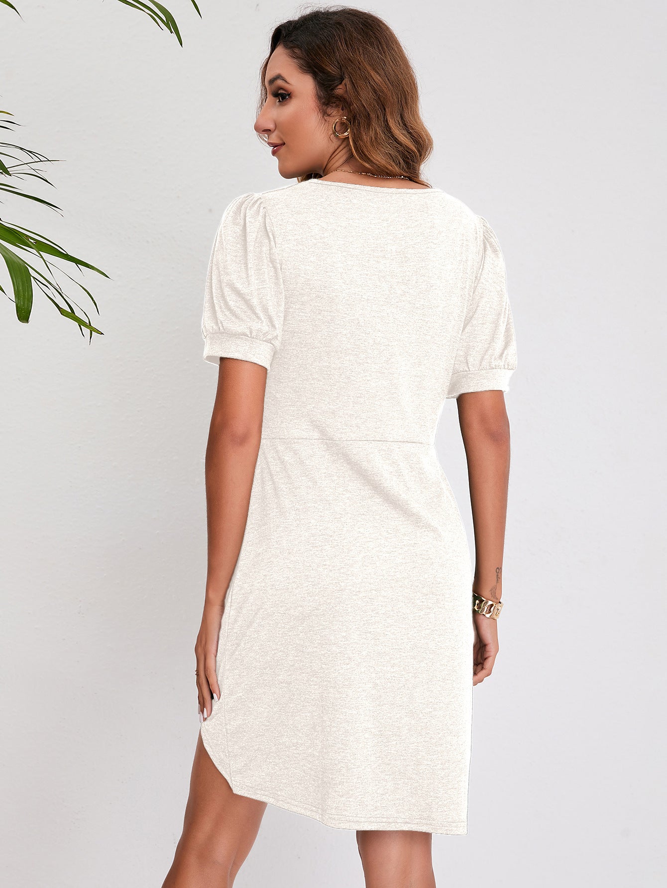Summer Irregular Round Neck Women Dresses