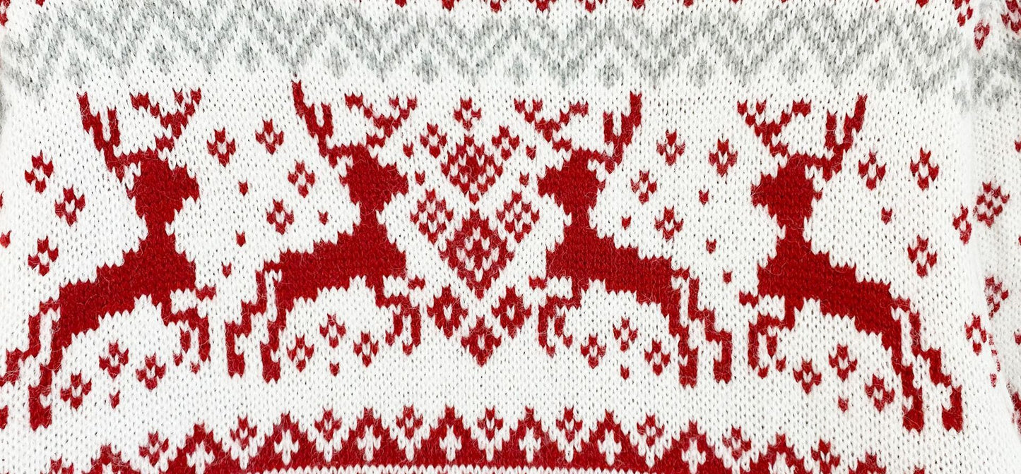 Christmas Elk High Neck His-and-hers Knitting Sweaters