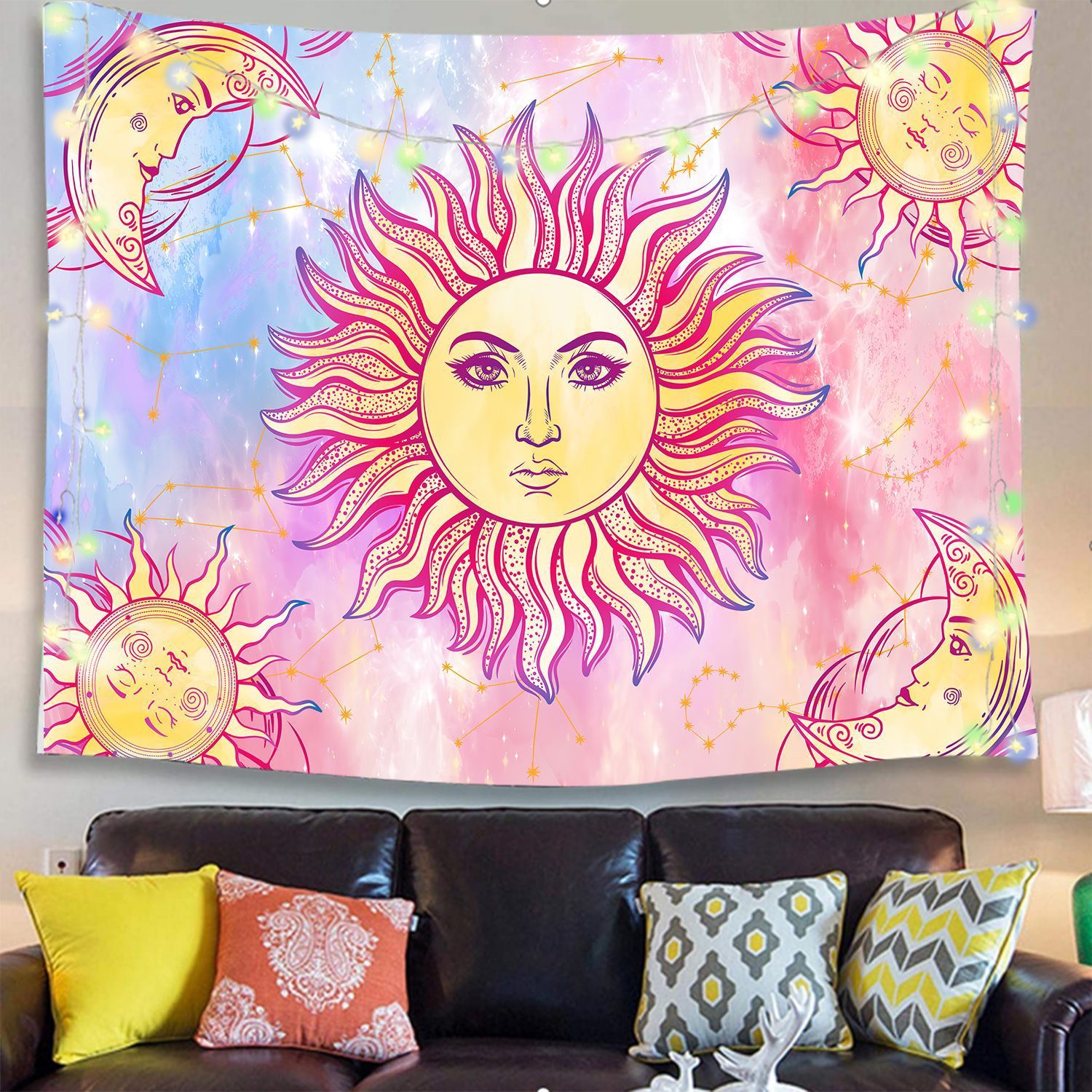 Goddess Sun Decorative Hanging Wall Tapestry-LS-GT8-99-150x130-Free Shipping at meselling99