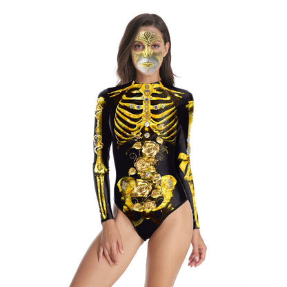 Halloween Human Tissue Night Party One Piece Swimwear