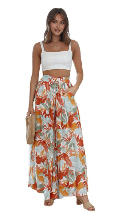 Casual Summer Wide Legs Long Pants for Women
