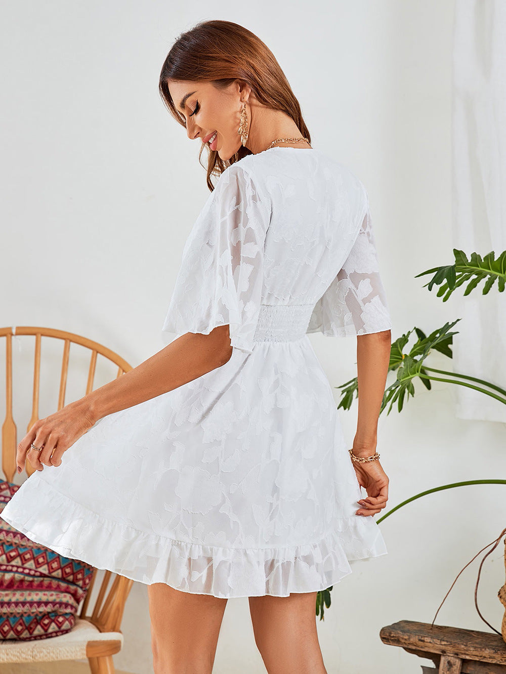 Summer Chiffon Summer A Line Short Dresses