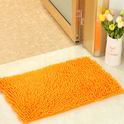 Shaggy Chenille Door Mat Non Slip Bath Mat Easy Care Microfibre Bobble Bath Mat