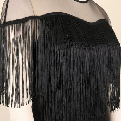 Designed Tassels Plus Sizes Party Dresses