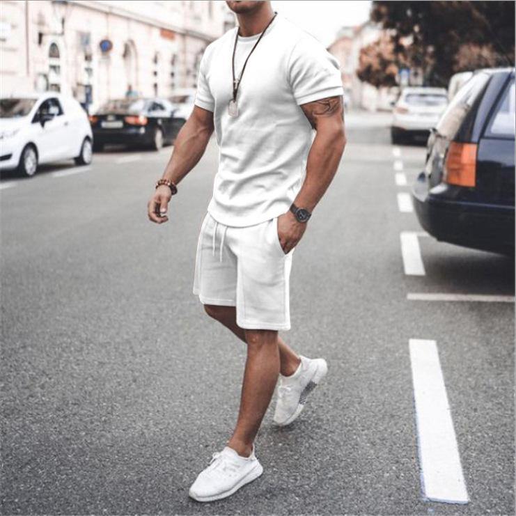 Men's Short Sleeves T-shirts&Pants Suits-STYLEGOING