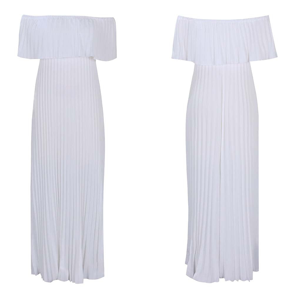 Summer Sexy Off The Shoulder Stapless Long Dresses
