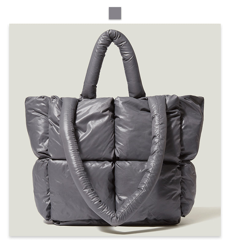 Fashion Down Women Handbags for Winter