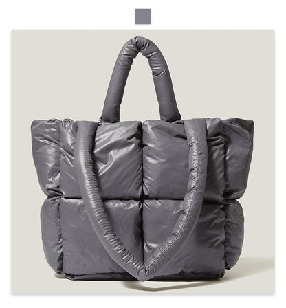 Fashion Down Women Handbags for Winter