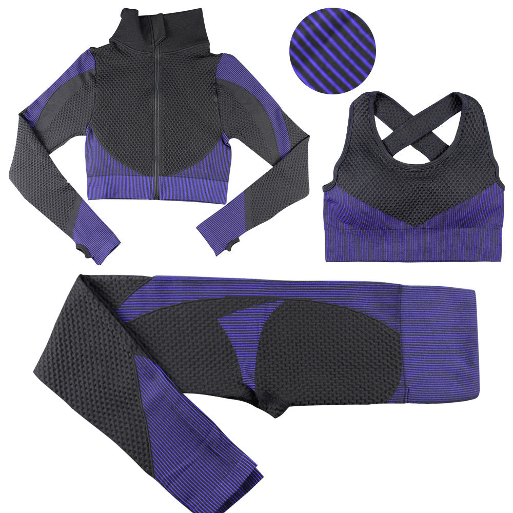Sexy Body Buidling Sporting 3pcs Suits for Women