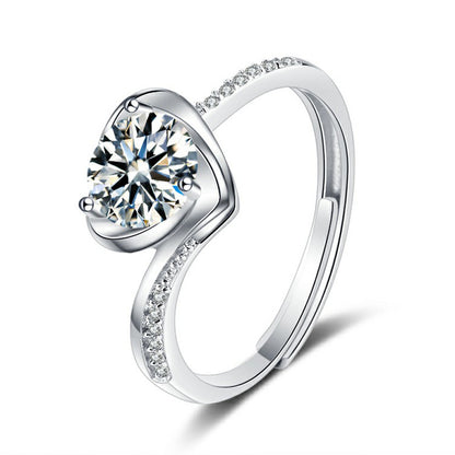 Fashion Sweetheart Design Silver Rings for Women