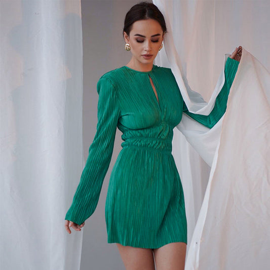 Sexy Long Sleeves Women Mini A Line Dresses