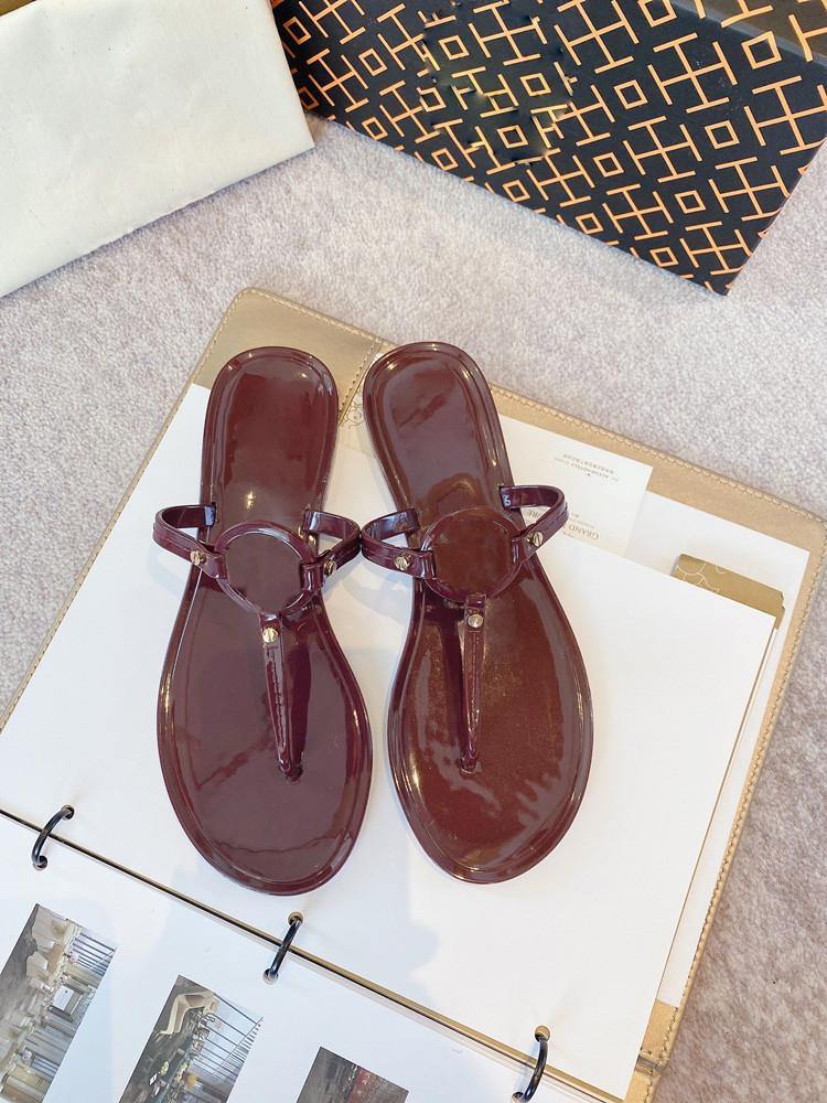 Women Beach Foot Clip Metal Button Flat Heel-STYLEGOING
