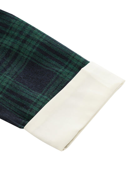 Vintage Plaid Long Sleeves Blazer Women Dresses