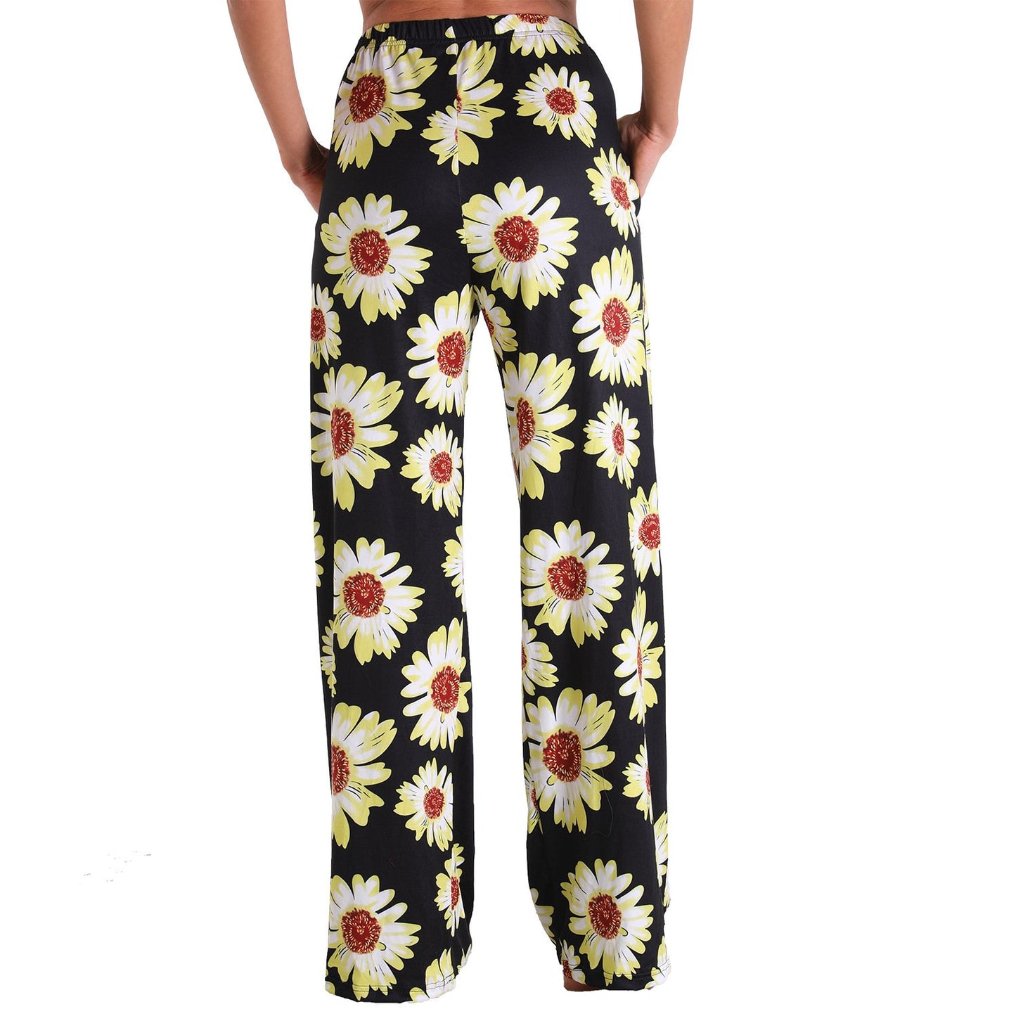 Leisure Women Comfortable Pants with Pocket