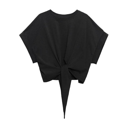 Women Summer Short Sleeves Loose Short T Shirts-STYLEGOING