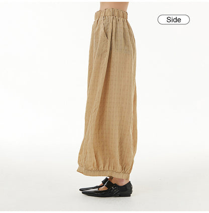 Vintage Designed Plus Sizes Summer Wide Legs Pants