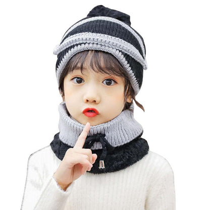 Winter Fleece Liner Warm Knitting Kids Hats&Scarfs--Free Shipping at meselling99