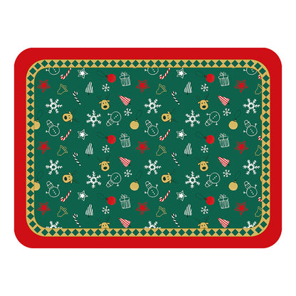 Merry Christmas Pu Leather Heat Insulation Table Mat