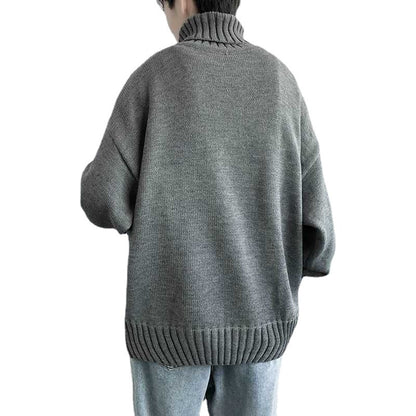 Winter Turtleneck Knitting Pullover Sweaters for Men