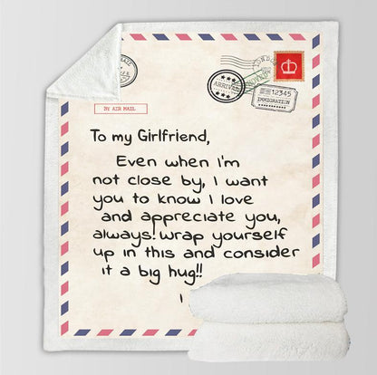 To Your Loved Envelope Style Sherpa Blanket-To My Future Wife-50*60(inch)-Free Shipping at meselling99