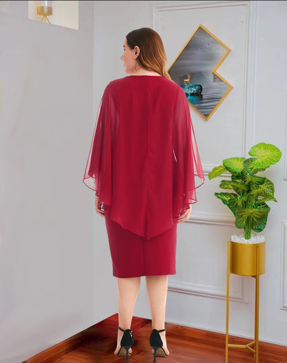 Fashion Chiffon Plus Sizes Dresses