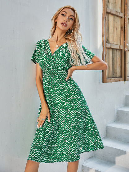 Summer Daily Short Sleeves Sun Dresses
