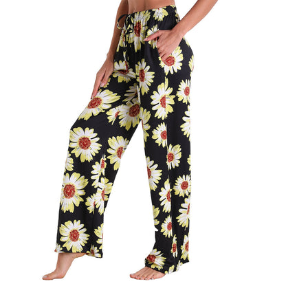 Leisure Women Comfortable Pants with Pocket