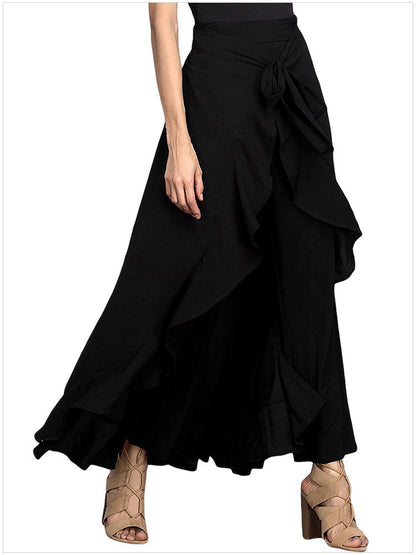 Women Plus Sizes Chiffon Dress Pants