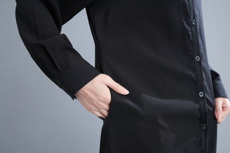 Plus Sizes Long Cozy Shirt Dresses for Women