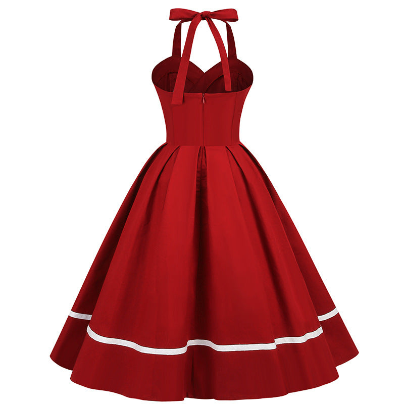 Vintage Sleeveless Halter Dresses