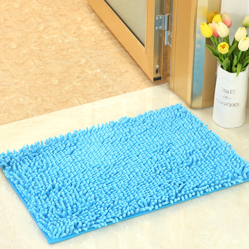 Shaggy Chenille Door Mat Non Slip Bath Mat Easy Care Microfibre Bobble Bath Mat