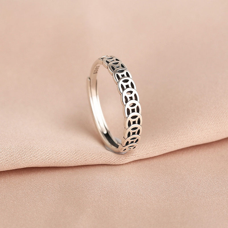 Good Fortune Designed Sliver Rings for Women