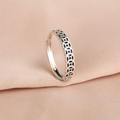 Good Fortune Designed Sliver Rings for Women