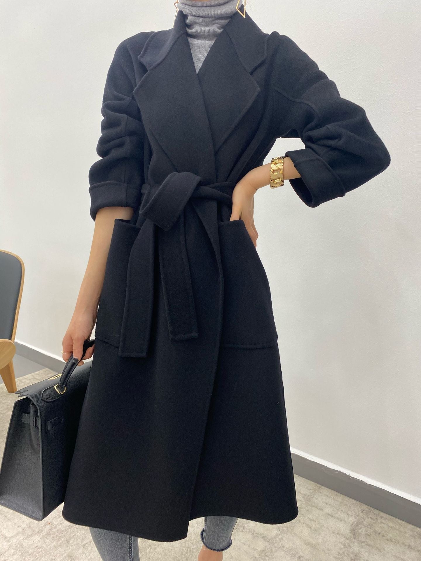 Luxury Designed Winter Woolen Overcoats for Women