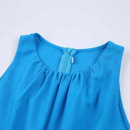 Sexy Summer Halter Waist Baring Short Rompers