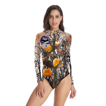 Halloween Human Tissue Night Party One Piece Swimwear